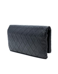 Pre-Loved by Azura Reborn - Pre-Loved Quilted Lambskin CC Beauty Foldover Clutch