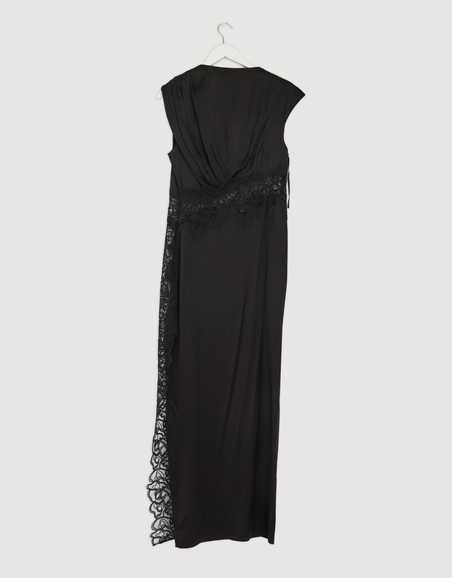 Revibe - Repaired Shona Joy Eniko Lace Gathered Maxi Dress - AU 10