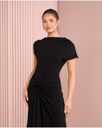 Azzurielle - Reynolds Boat Neck Maxi Dress