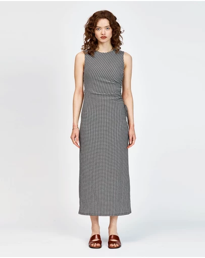 bul - Ebb Dress Black White Check