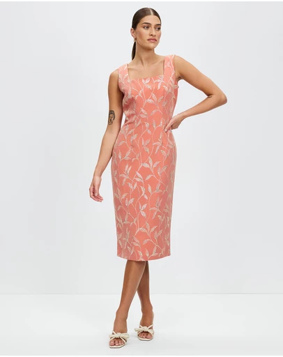 Pink Ruby - Chic Midi Dress