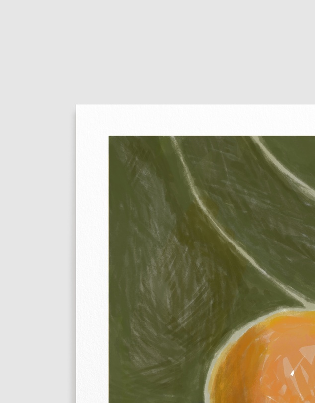 Olive et Oriel - KH Studio - The Colors Orange a Green by Karla Hyman Art Print
