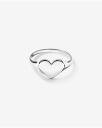 Michael Hill - Heart Signet Ring in Sterling Silver