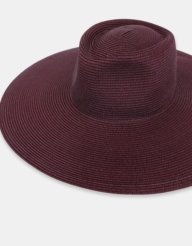 Morgan & Taylor - Aria Racewear Fedora in Burgundy Red