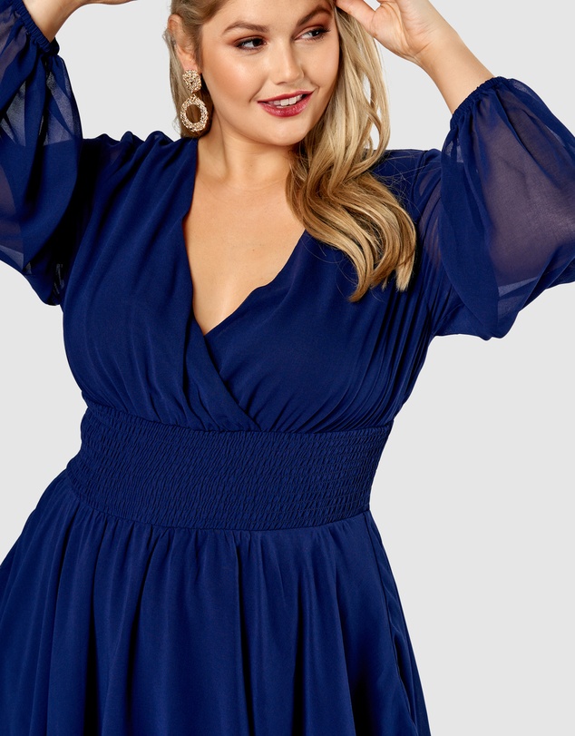 Pink Dusk by Curve Project - Shake Your Money Maker Midi Dress