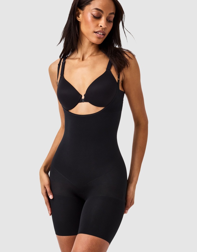 Spanx - SPANXsculpt™ Seamless Power Open-Bust Mid-Thigh Bodysuit