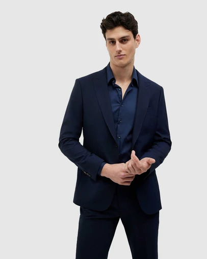 Politix - Wool Blend Regular Stretch Premium Tailored Jacket