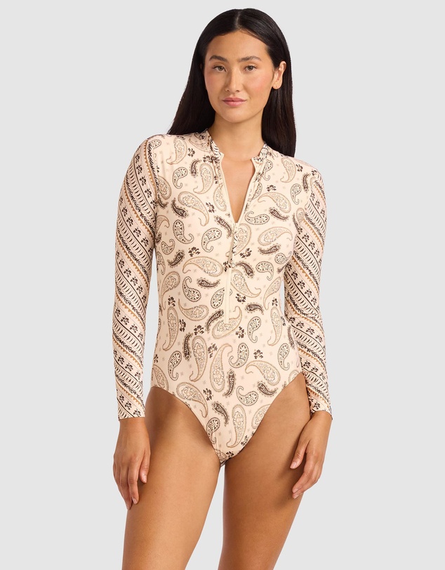 Seafolly - Drift Club Bandana Zip Front Surf Suit