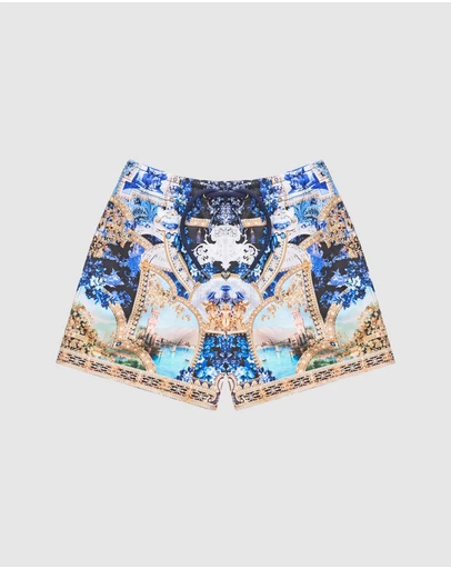 Camilla - Mid Length Boardshorts W Elastic Waist - Kids-Teens