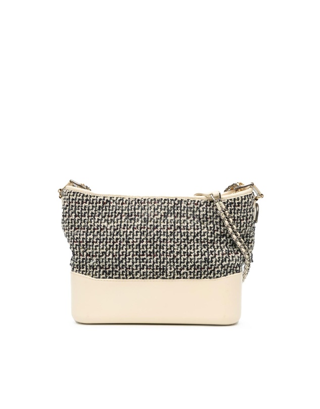 Pre-Loved by Azura Reborn - Pre-Loved Medium Tweed and Lambskin Gabrielle Crossbody