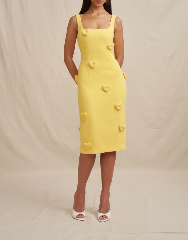 BY JOHNNY. - Amora Heart Midi Dress
