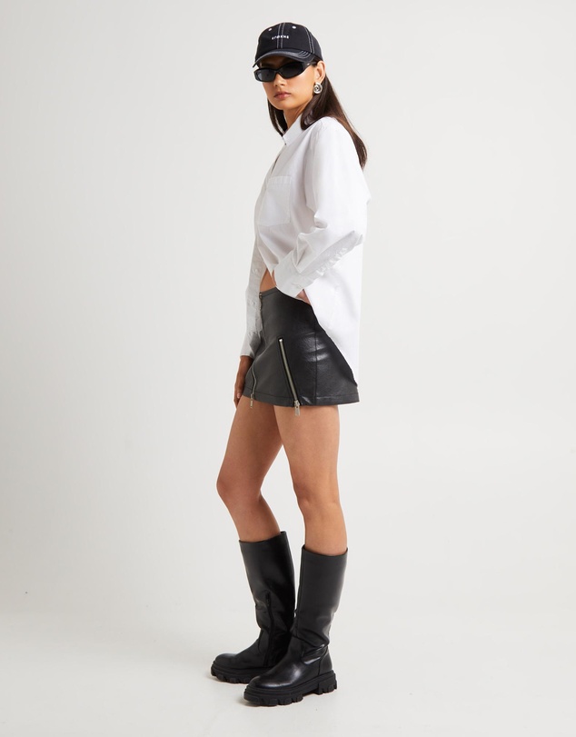 Subtitled - Oversized Poplin Shirt