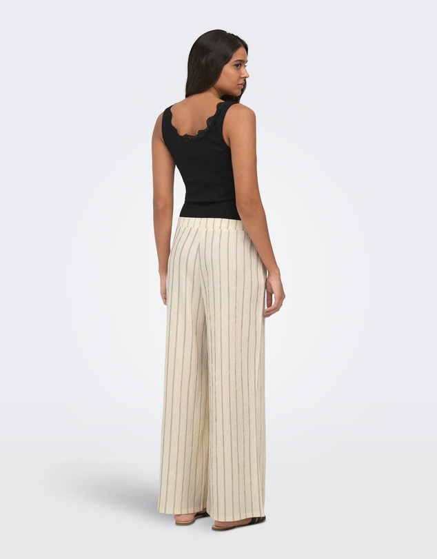 ONLY - Mika Wide Loose Striped Pants