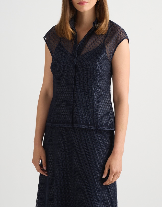David Lawrence - Rosette Lace Top