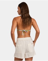 Roxy - Womens Hibiscus Elastic Waist Shorts