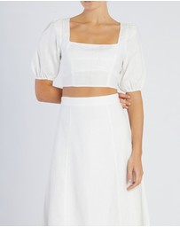 Amelius - Violetta Linen Crop Top