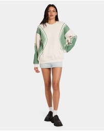 RVCA - Womens Luck Off Pullover Crew Neck