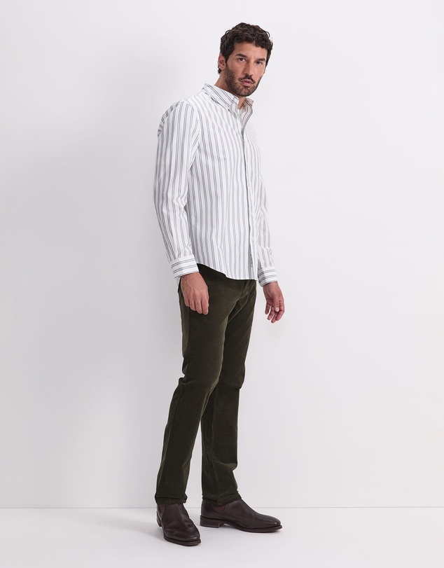 Sportscraft - Oxford Long Sleeve Stripe Shirt