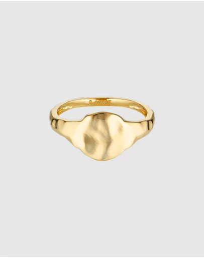 HOUSE OF SLANI - Flat Natura Signet Ring