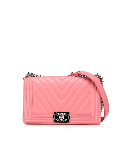 Pre-Loved by Azura Reborn - Pre-Loved chanel Boy Chanel Chevron Quilted Lambskin