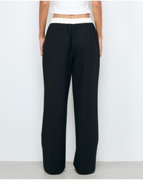 AERE - Rue Contrast Waist Pants