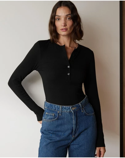 Atmos&Here - Henley Bodysuit