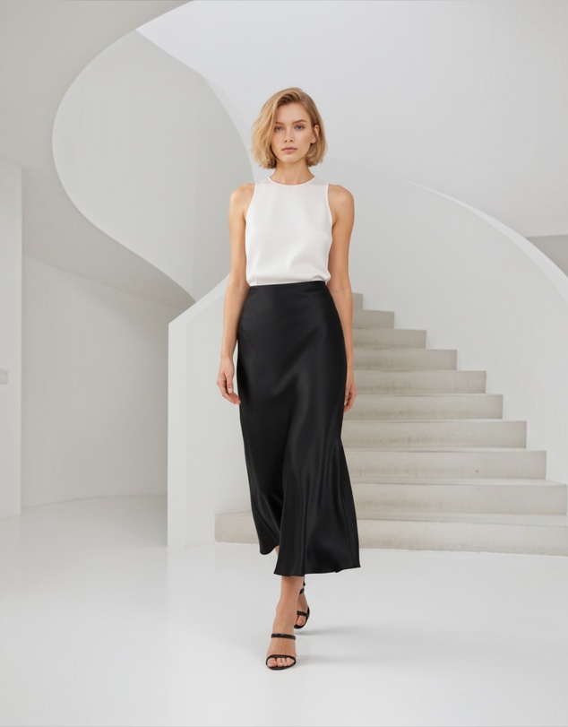 Mossée - Ayla Long Silk Skirt