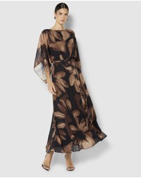 Montique - Charlize Chiffon Printed Dress
