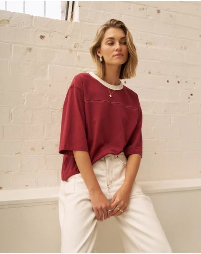 Ceres Life - Devon Slouchy Seam Tee