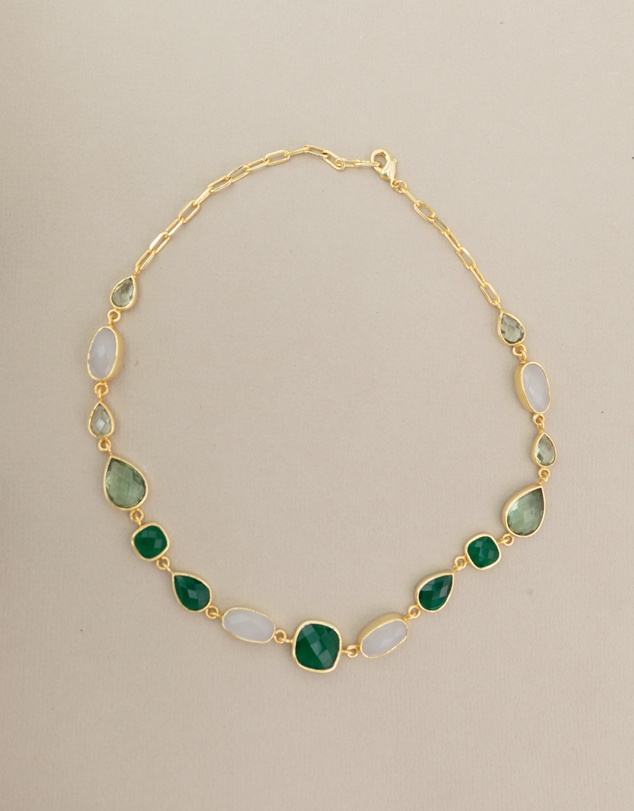 Meshca - Trapeze Vert Necklace