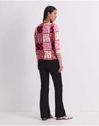 Sportscraft - Horse Print Mercerized Tee