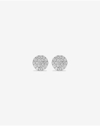 Michael Hill - 0.33 Carat TW Round Diamond Cluster Stud Earrings in 10kt White Gold