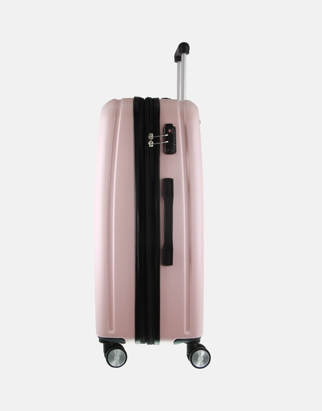 Pierre Cardin - Pierre Cardin Metro Large Hard Shell with Mini Beauty Case Set + Leather Tag