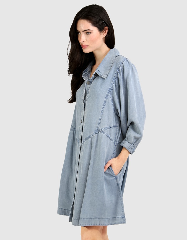 Belle & Bloom - Supercut Denim Dress