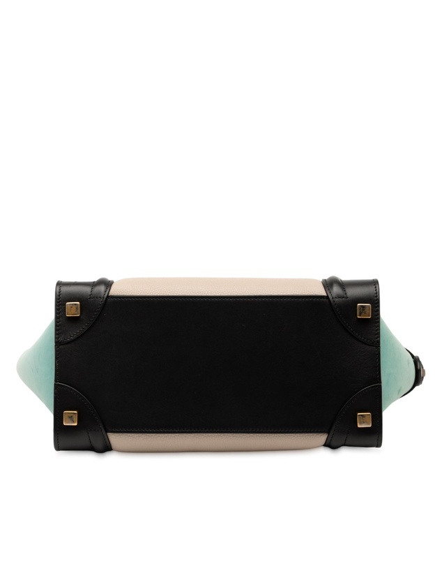 Pre-Loved by Azura Reborn - Pre-Loved Micro Tricolor Leather Luggage Tote