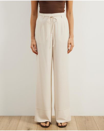Cream Pinstripe