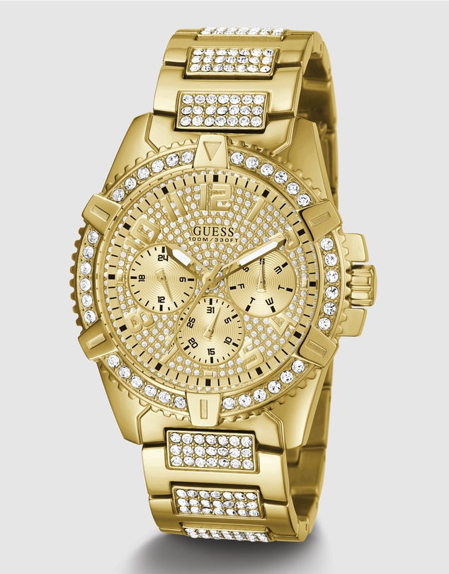 GUESS - Frontier Gold Tone 48mm Watch