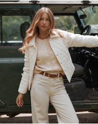 Petal & Pup - Caitlin Quilted Jacket - Cream