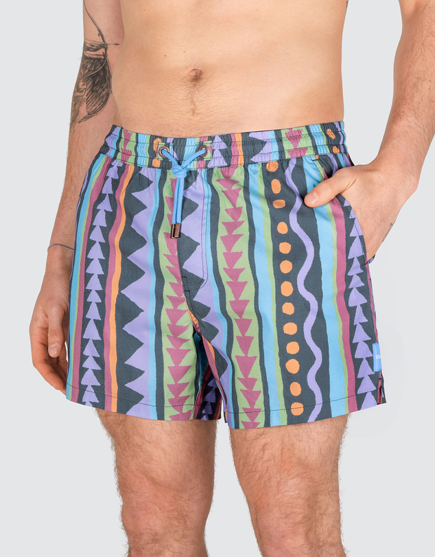 Skwosh - Get Funky Men's Rad Shorts in Multi-Coloured