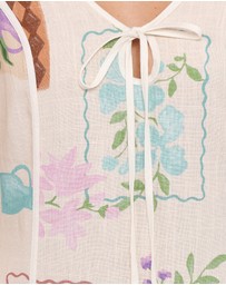 Petal & Pup - Narelle Mini Dress - Lilac Floral