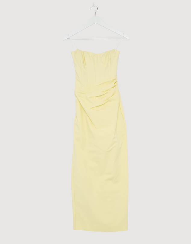 Revibe - Repaired Shona Joy Lani Strapless Corset Maxi Dress - AU 6