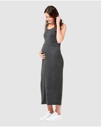 Ripe Maternity - Rib Maxi Nursing Dress