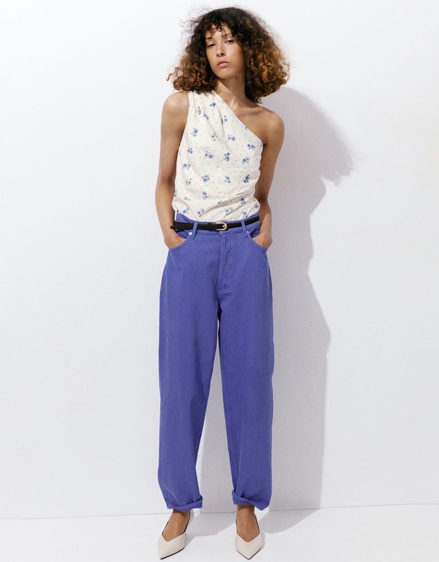 M.N.G - Floral Asymmetrical Top