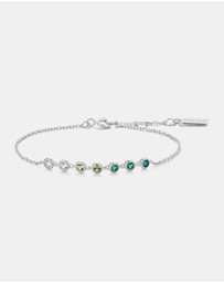 Ania Haie - Silver Green Station Bracelet