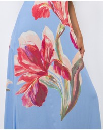 AERE - Rosalee Halter Maxi Dress