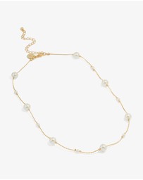 Lovisa - Gold Plated Pearl Alternating Necklace