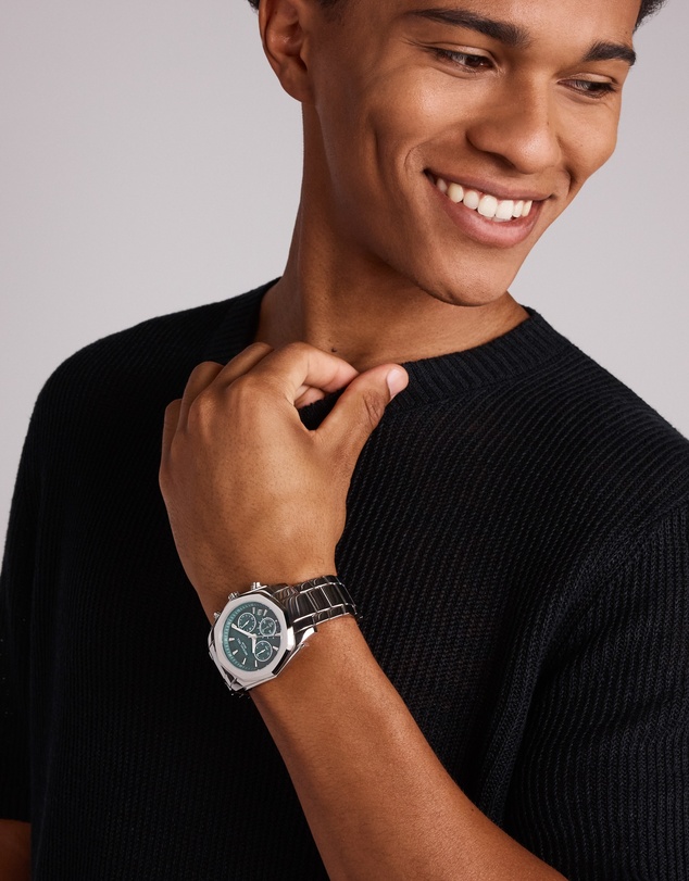 Michael Hill - Men's Solar Chronograph Watch in Stainless Steel
