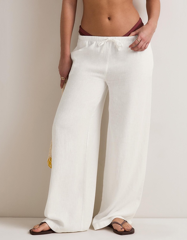 TALA - Soft Linen Drawstring Trousers