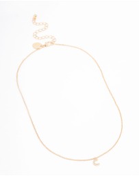 Lovisa - Gold Plated Cubic Zirconia Letter C Necklace