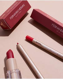 Silk Oil of Morocco - Paquita Red Lipliner + Lipstick Lip | Silk X Fernando Hervas